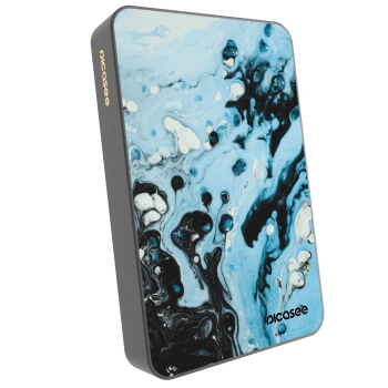 Picasee Prenosna baterija z MagSafe 10 000 mAh Siva - Organic blue