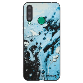 Picasee silikonski črni ovitek za Honor 20 Lite - Organic blue