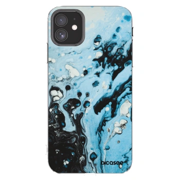 Picasee silikonski prozorni ovitek za Apple iPhone 11 - Organic blue