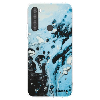 Picasee silikonski prozorni ovitek za Xiaomi Redmi Note 8 - Organic blue