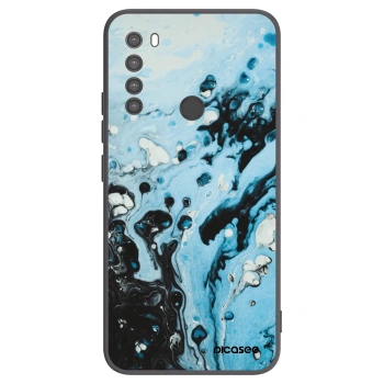Picasee silikonski črni ovitek za Xiaomi Redmi Note 8 - Organic blue