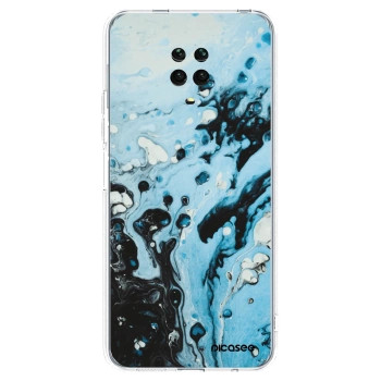 Picasee silikonski prozorni ovitek za Xiaomi Redmi Note 9 Pro - Organic blue