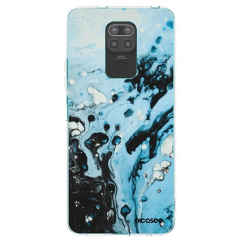 Picasee silikonski črni ovitek za Xiaomi Redmi Note 9 - Organic blue