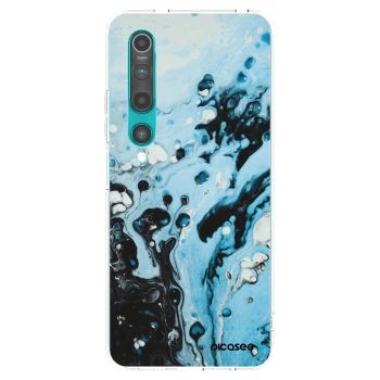 Picasee silikonski prozorni ovitek za Xiaomi Mi 10 - Organic blue