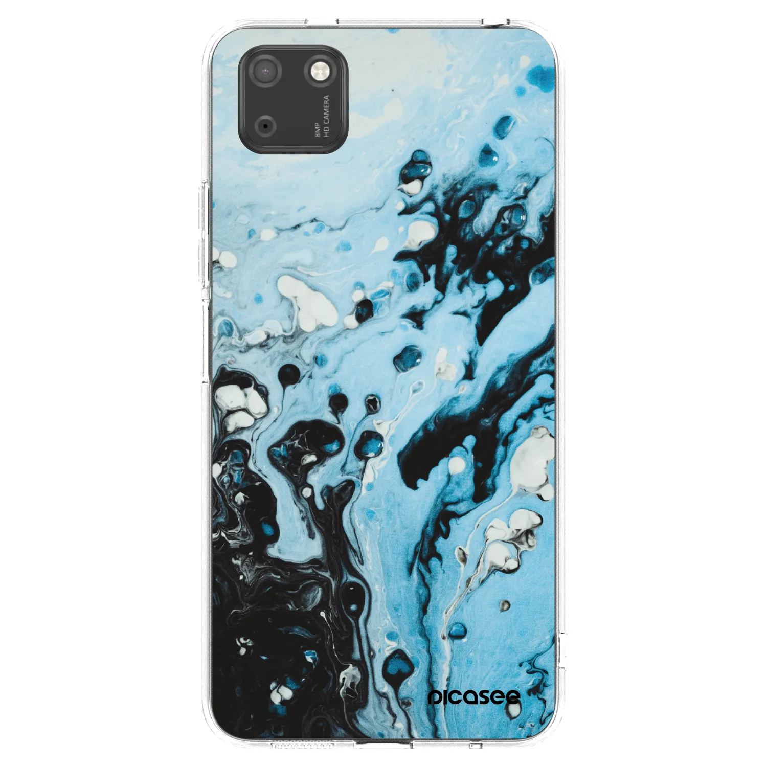 Picasee silikonski prozorni ovitek za Huawei Y5P - Organic blue