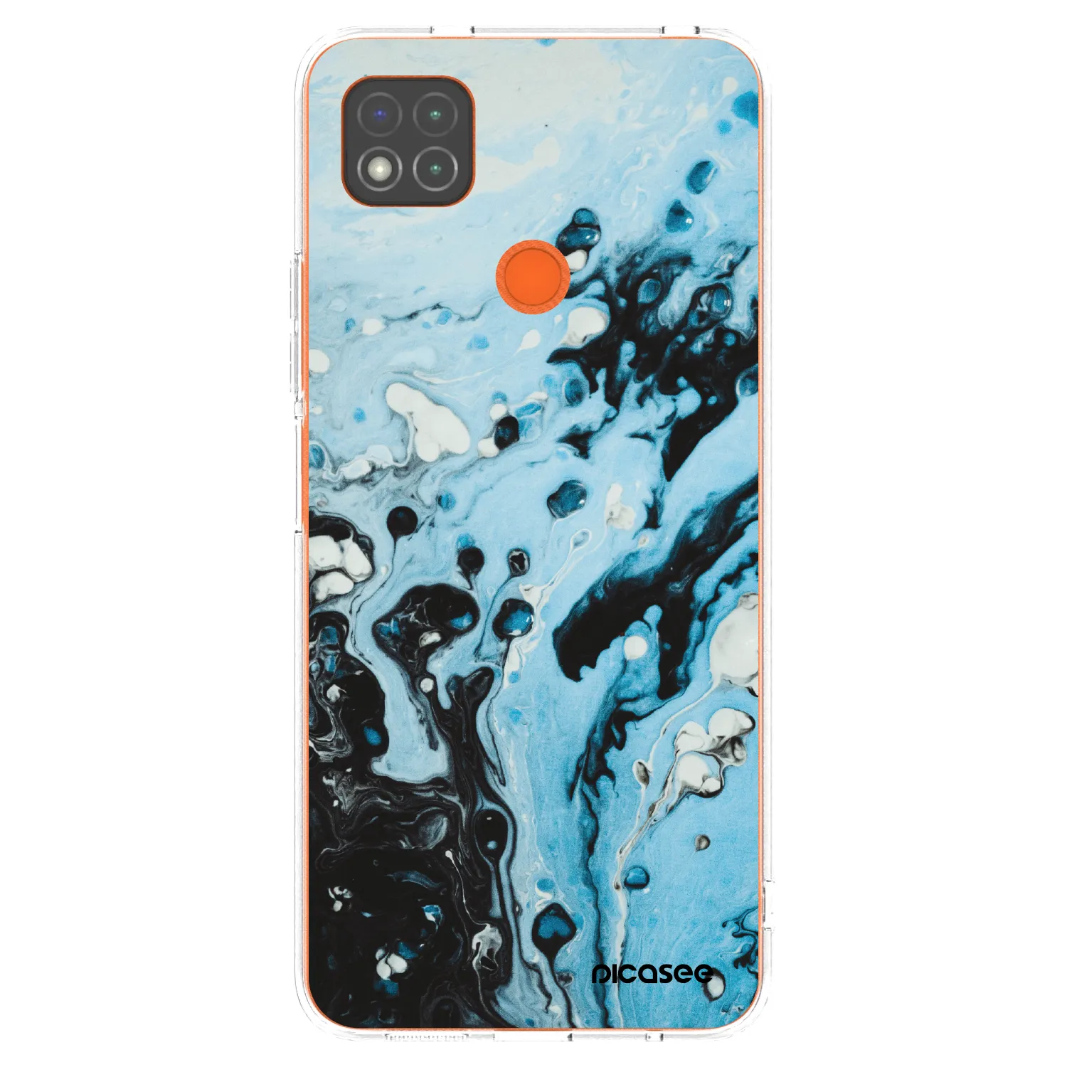 Picasee silikonski prozorni ovitek za Xiaomi Redmi 9C - Organic blue