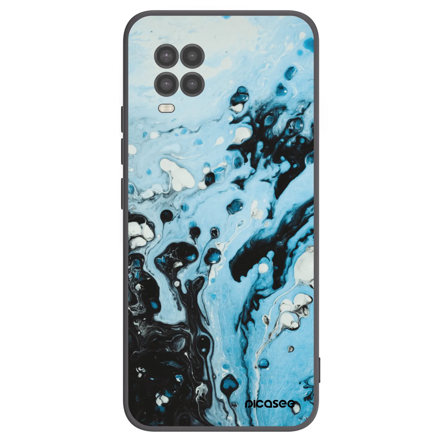 Picasee silikonski črni ovitek za Xiaomi Mi 10 Lite - Organic blue