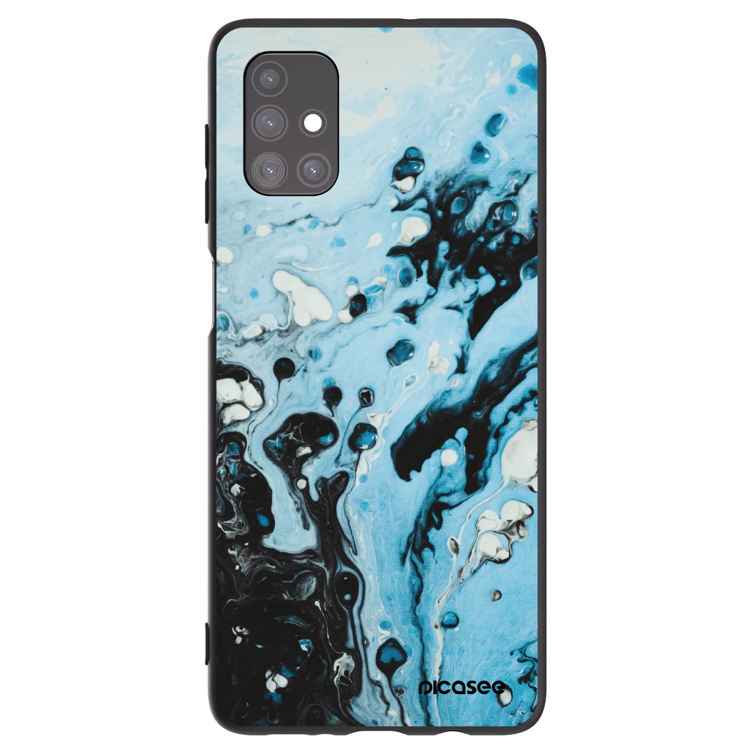 Picasee silikonski črni ovitek za Samsung Galaxy M51 M515F - Organic blue