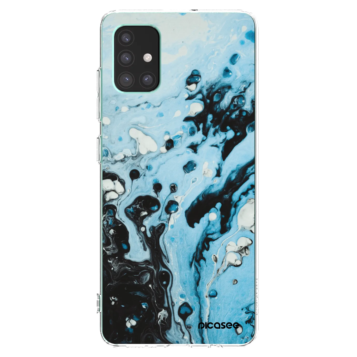 Picasee silikonski prozorni ovitek za Samsung Galaxy M51 M515F - Organic blue