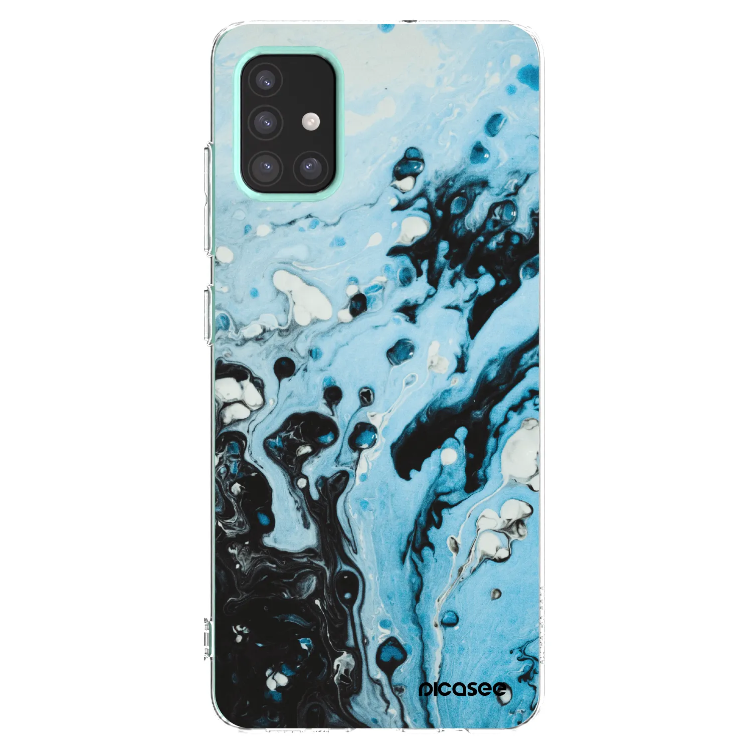 Picasee silikonski prozorni ovitek za Samsung Galaxy M31s - Organic blue