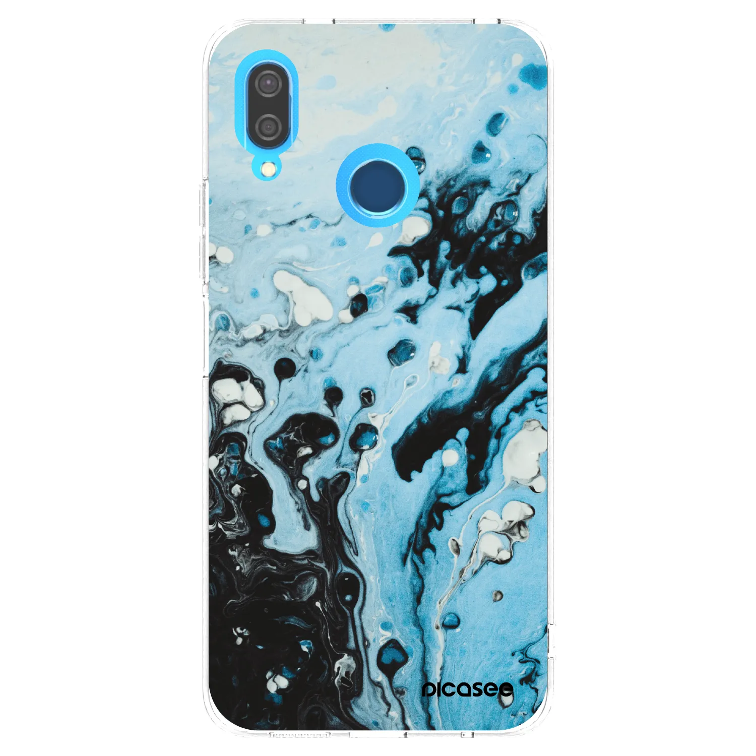 Picasee silikonski prozorni ovitek za Huawei P20 Lite - Organic blue