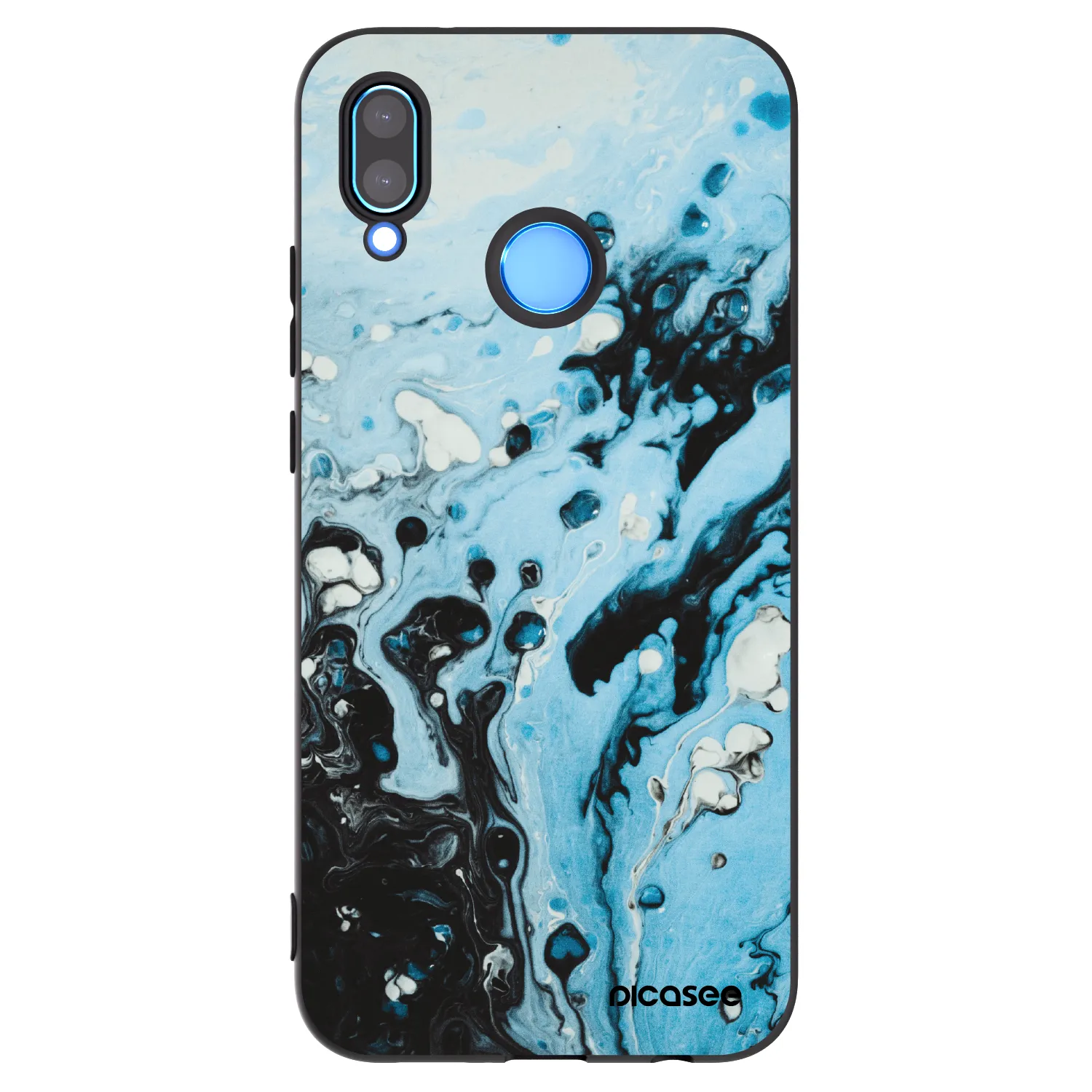 Picasee silikonski črni ovitek za Huawei P20 Lite - Organic blue