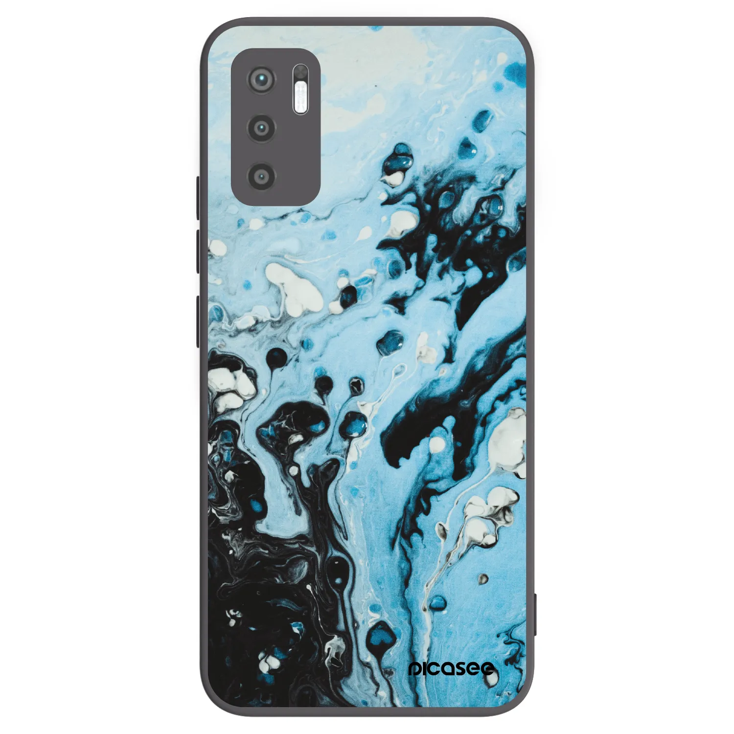 Picasee silikonski črni ovitek za Xiaomi Redmi Note 10 5G - Organic blue