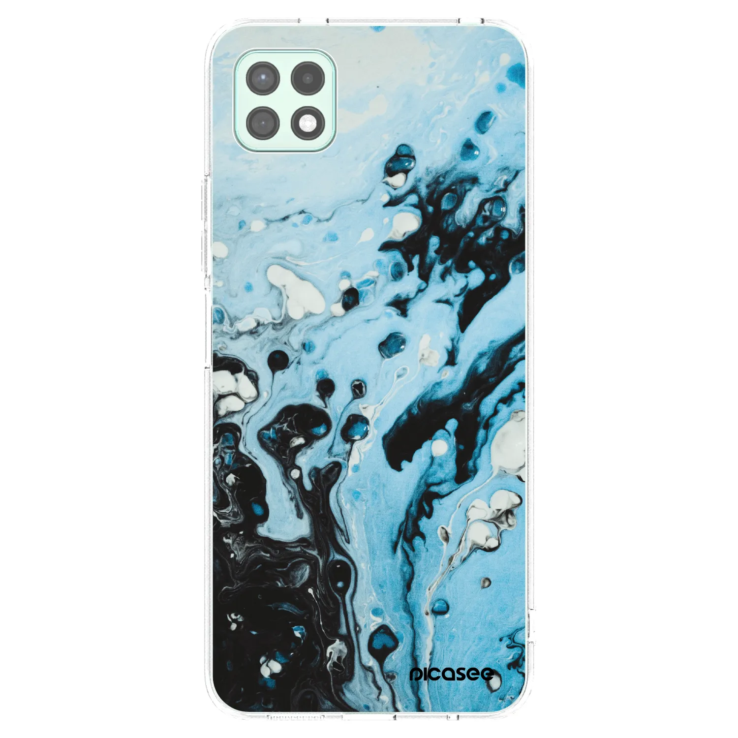 Picasee silikonski prozorni ovitek za Samsung Galaxy A22 A226B 5G - Organic blue