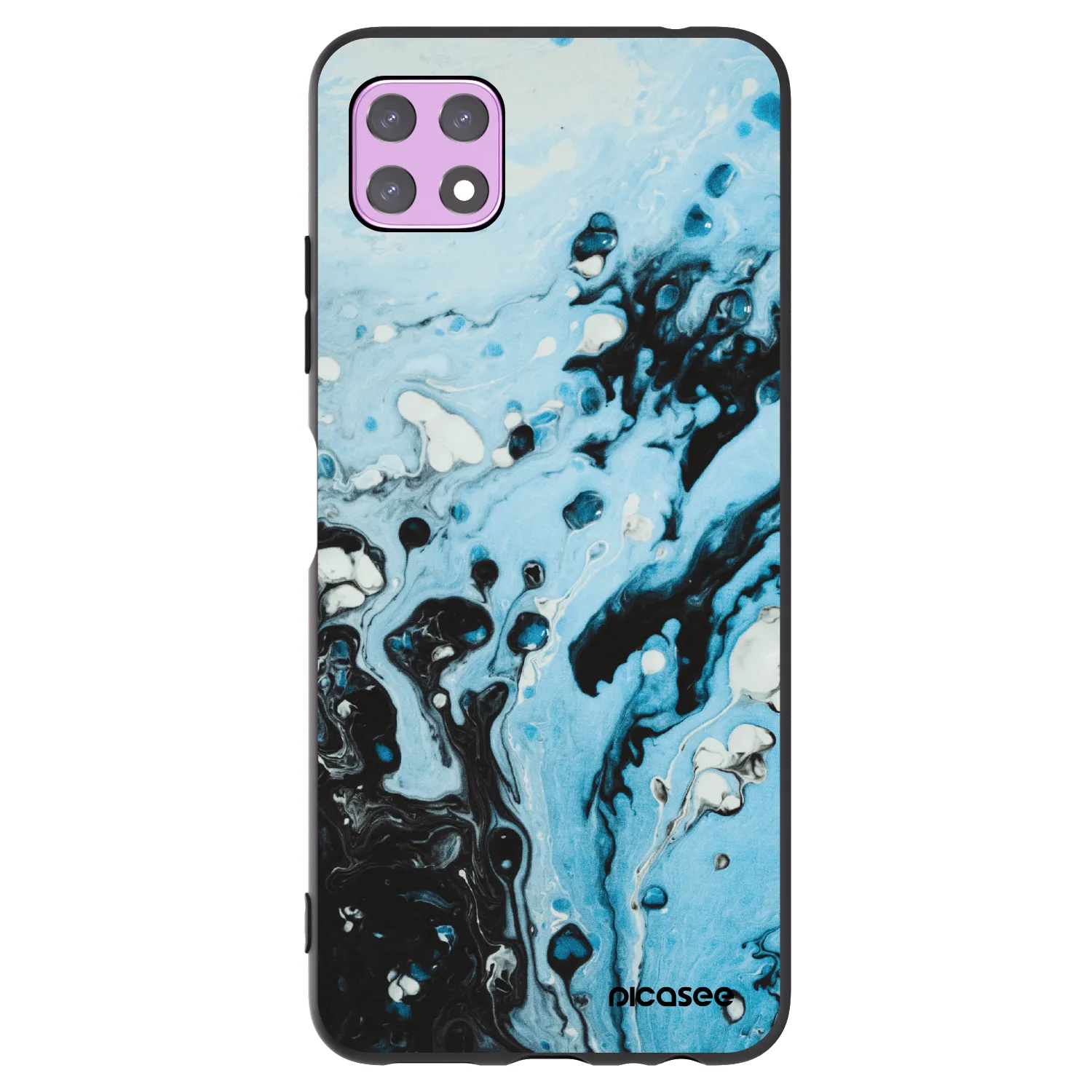 Picasee silikonski črni ovitek za Samsung Galaxy A22 A226B 5G - Organic blue