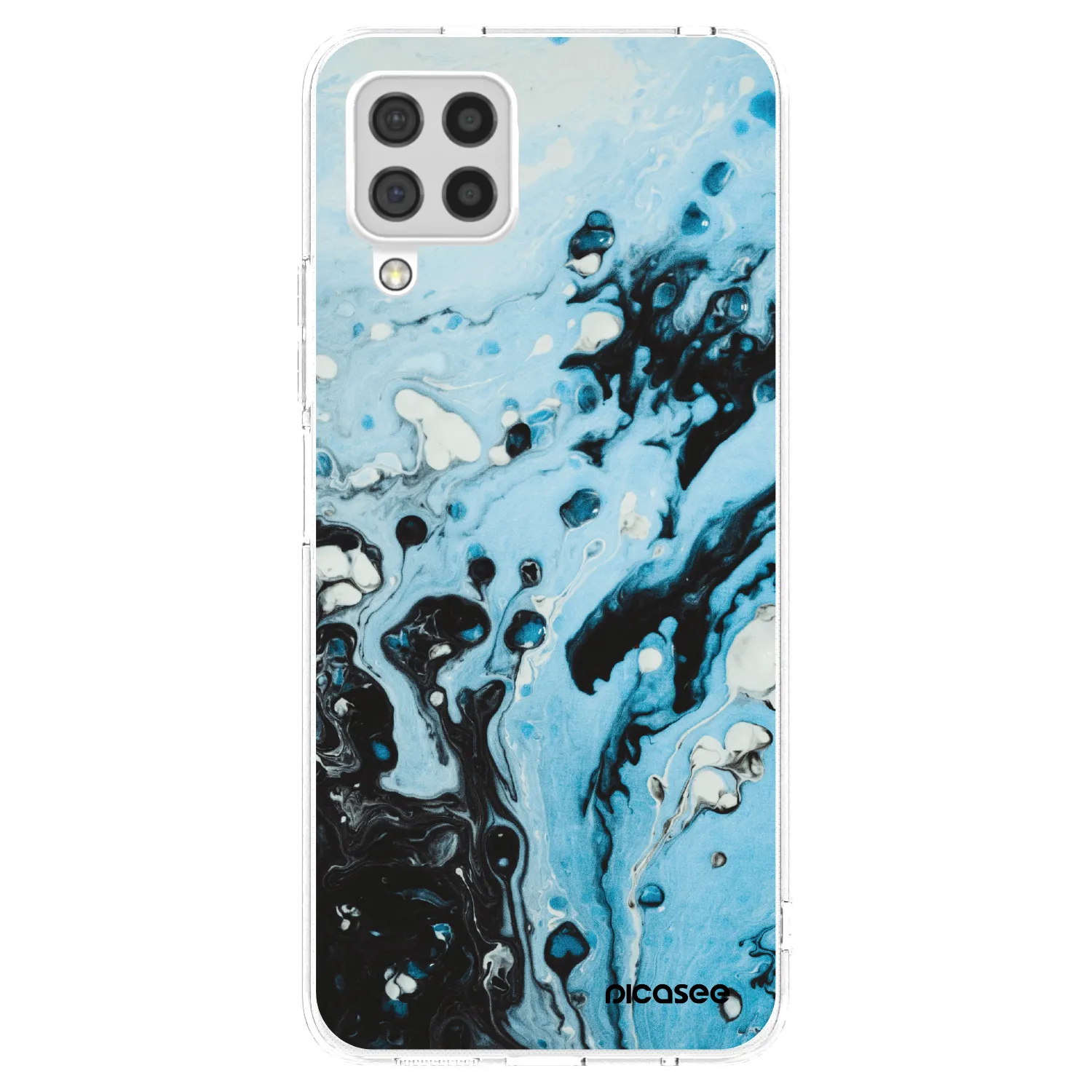 Picasee silikonski prozorni ovitek za Samsung Galaxy A22 A225F 4G - Organic blue