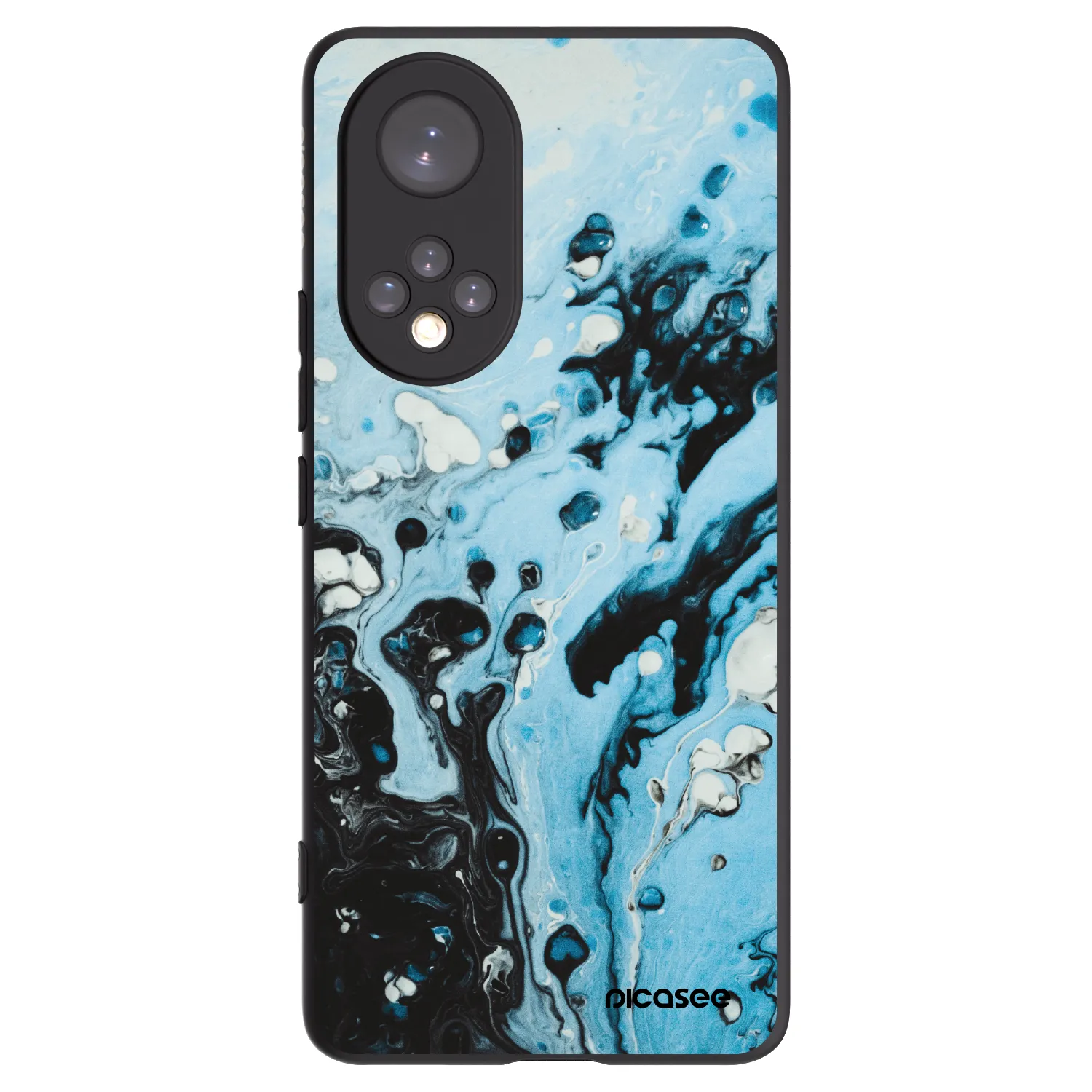 Picasee silikonski črni ovitek za Huawei Nova 9 - Organic blue