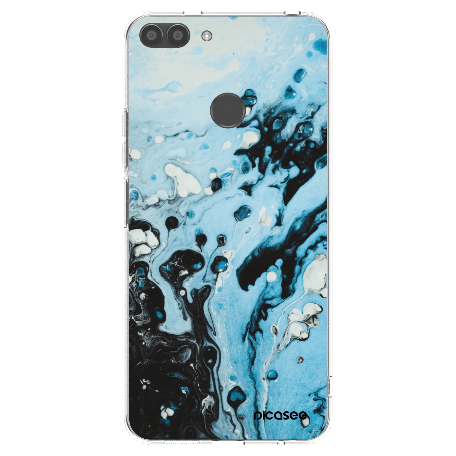 Picasee silikonski prozorni ovitek za Huawei P Smart - Organic blue