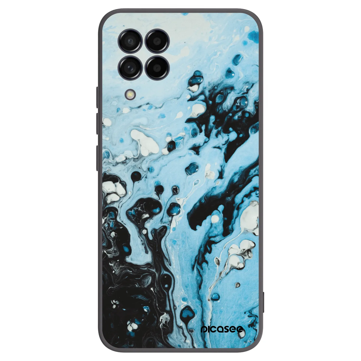 Picasee silikonski črni ovitek za Samsung Galaxy M53 5G - Organic blue