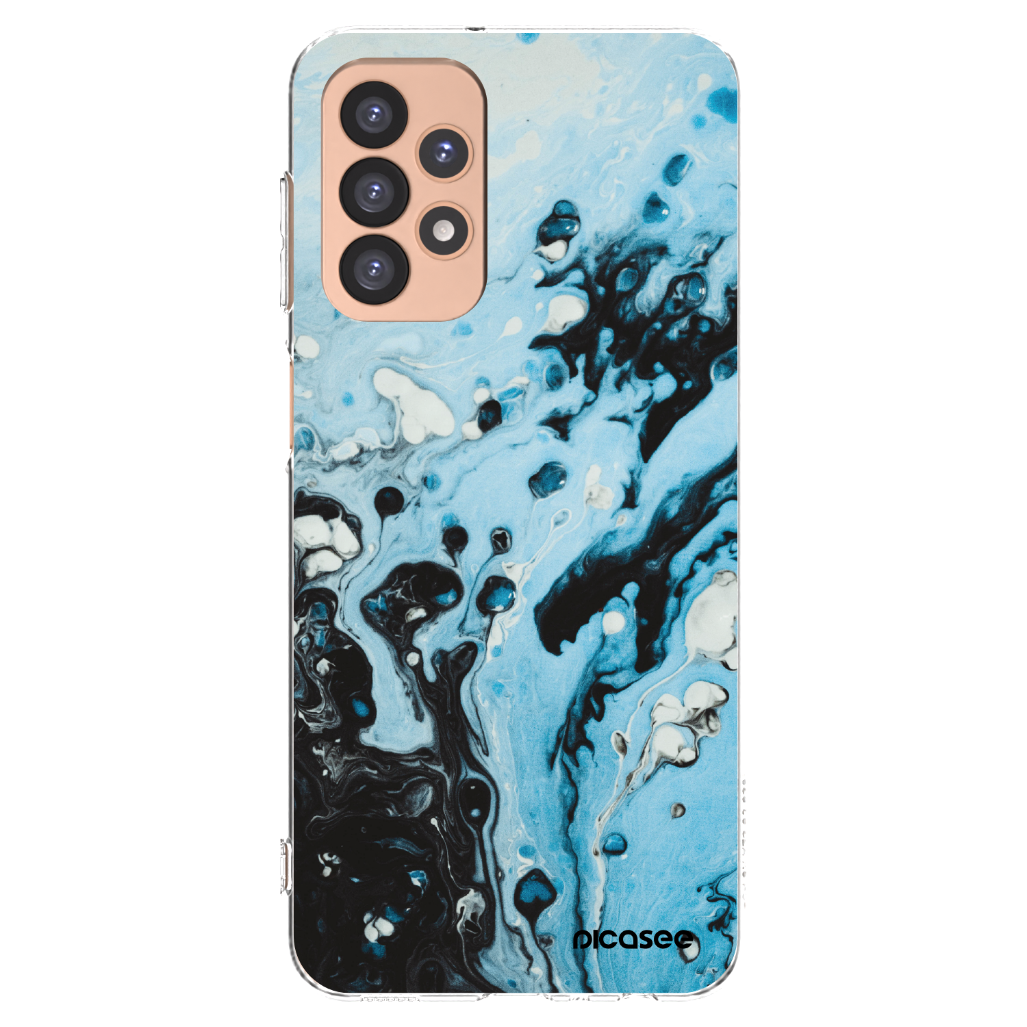 Picasee silikonski prozorni ovitek za Samsung Galaxy A23 A236B 5G - Organic blue