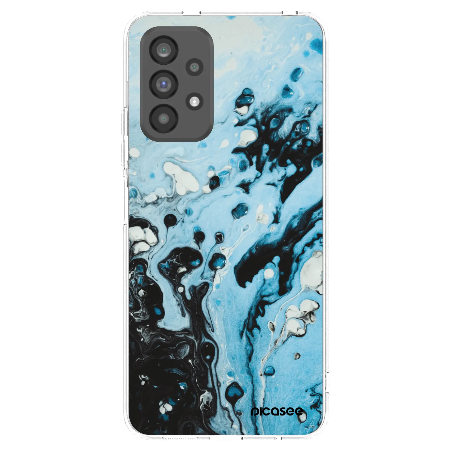 Picasee silikonski prozorni ovitek za Samsung Galaxy A73 5G - Organic blue