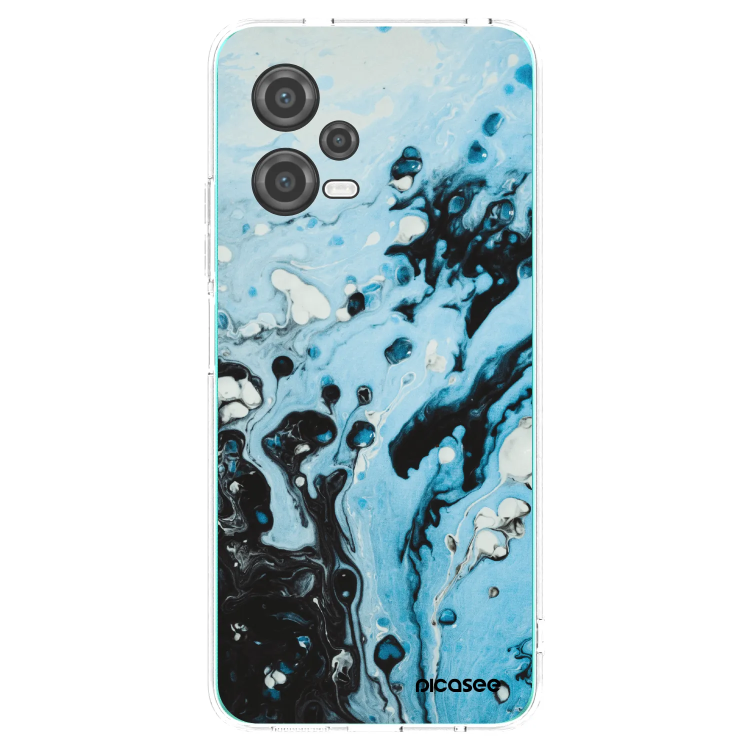Picasee silikonski prozorni ovitek za Xiaomi Poco X5 - Organic blue