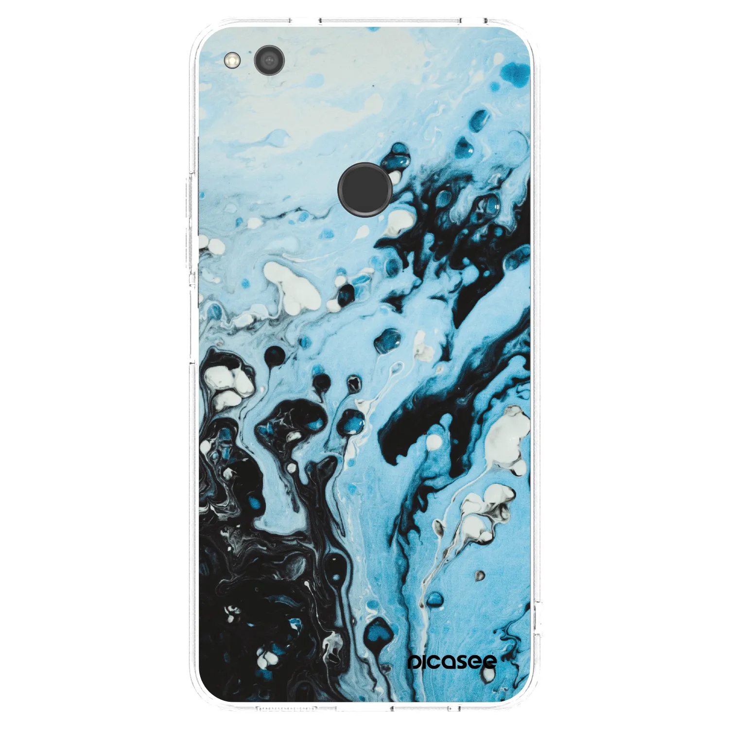 Picasee silikonski prozorni ovitek za Huawei P9 Lite 2017 - Organic blue