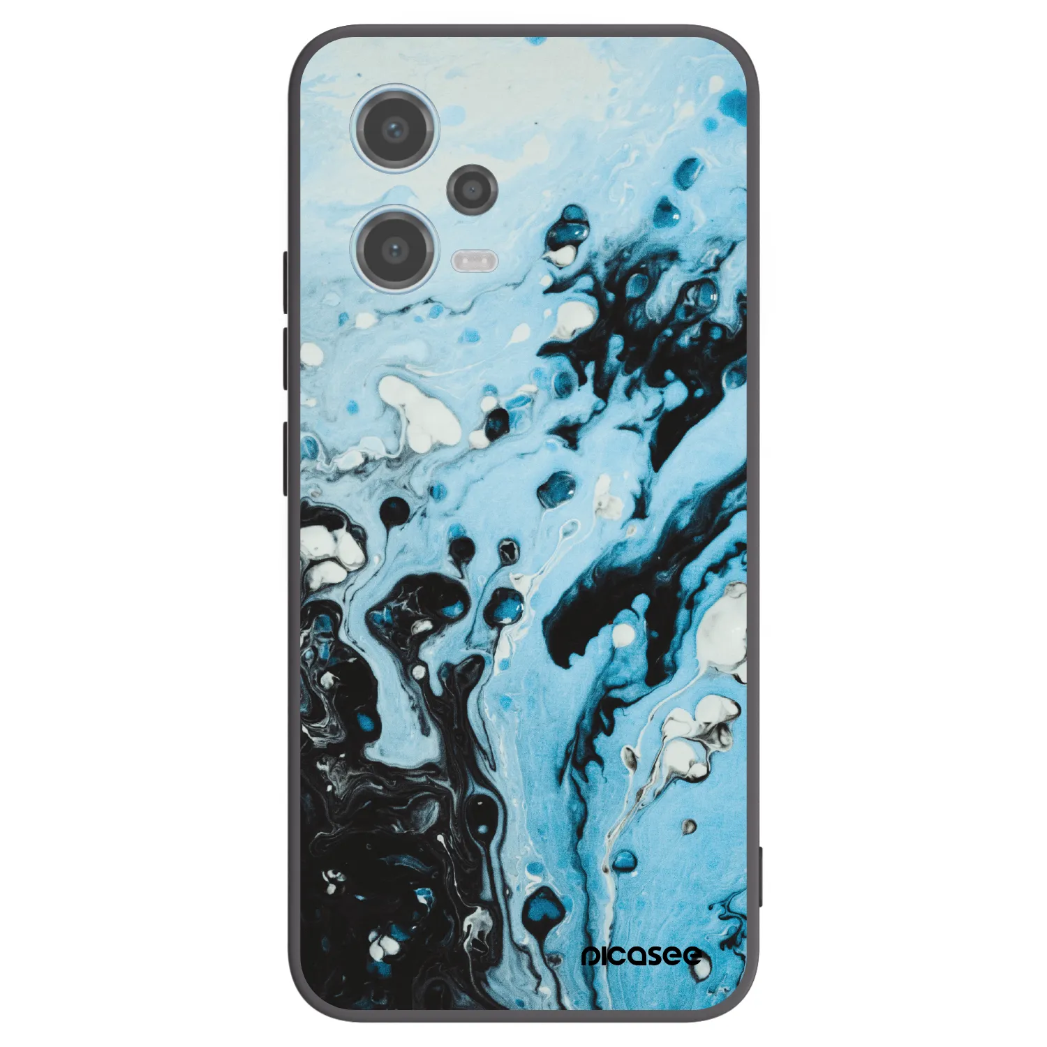 Picasee silikonski črni ovitek za Xiaomi Redmi Note 12 5G - Organic blue