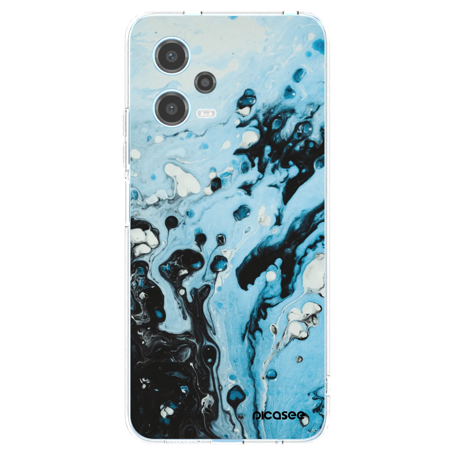 Picasee silikonski prozorni ovitek za Xiaomi Redmi Note 12 5G - Organic blue