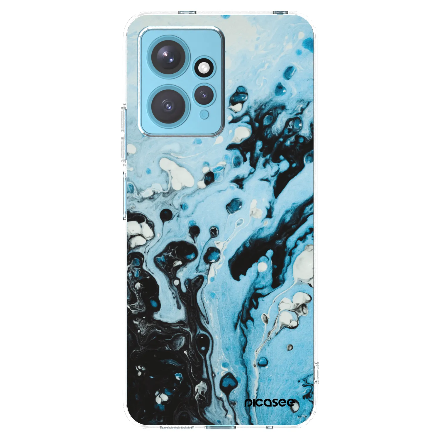 Picasee silikonski prozorni ovitek za Xiaomi Redmi Note 12 4G - Organic blue