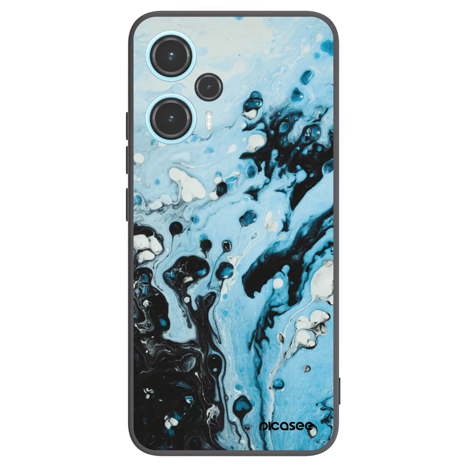 Picasee silikonski črni ovitek za Xiaomi Poco F5 - Organic blue