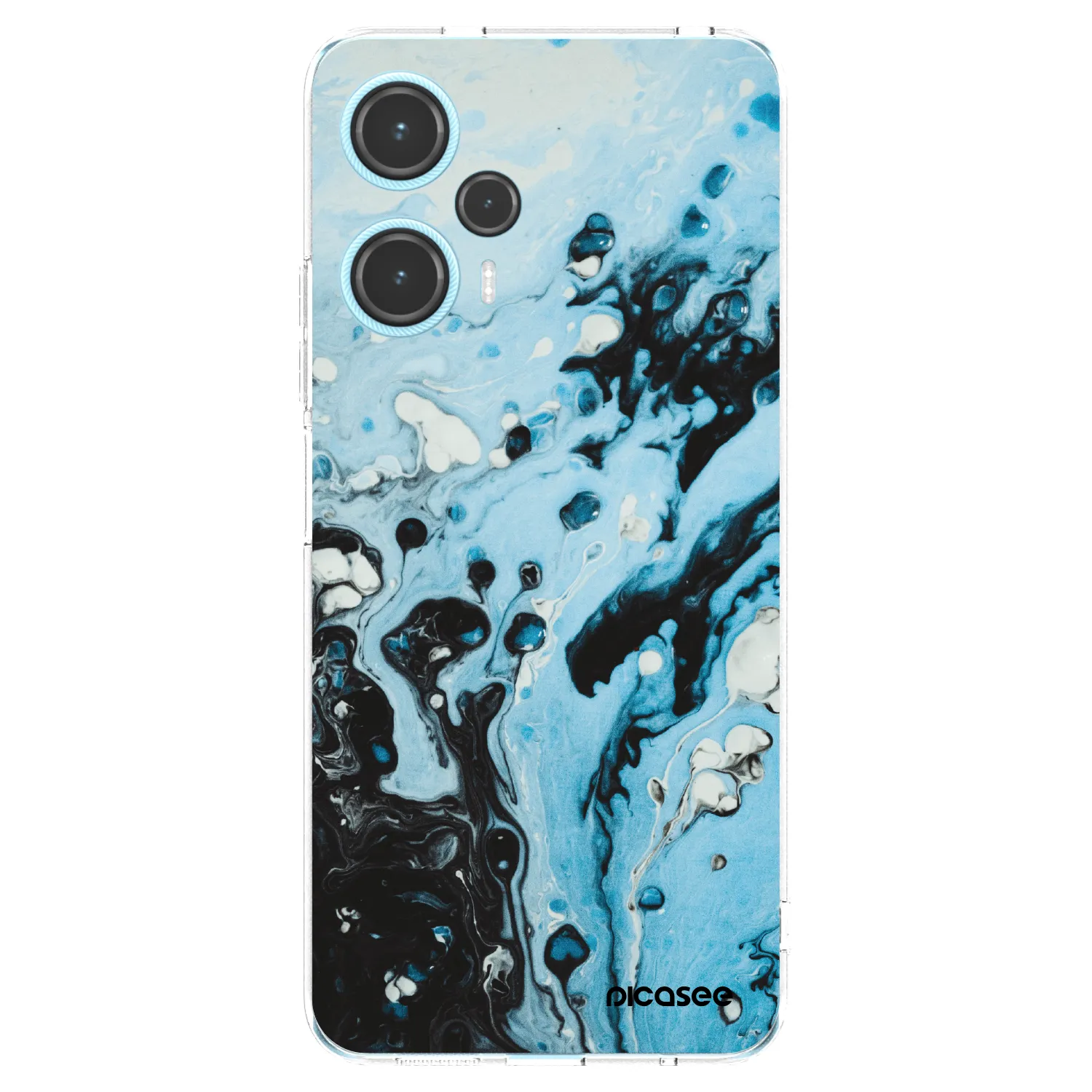 Picasee silikonski prozorni ovitek za Xiaomi Poco F5 - Organic blue