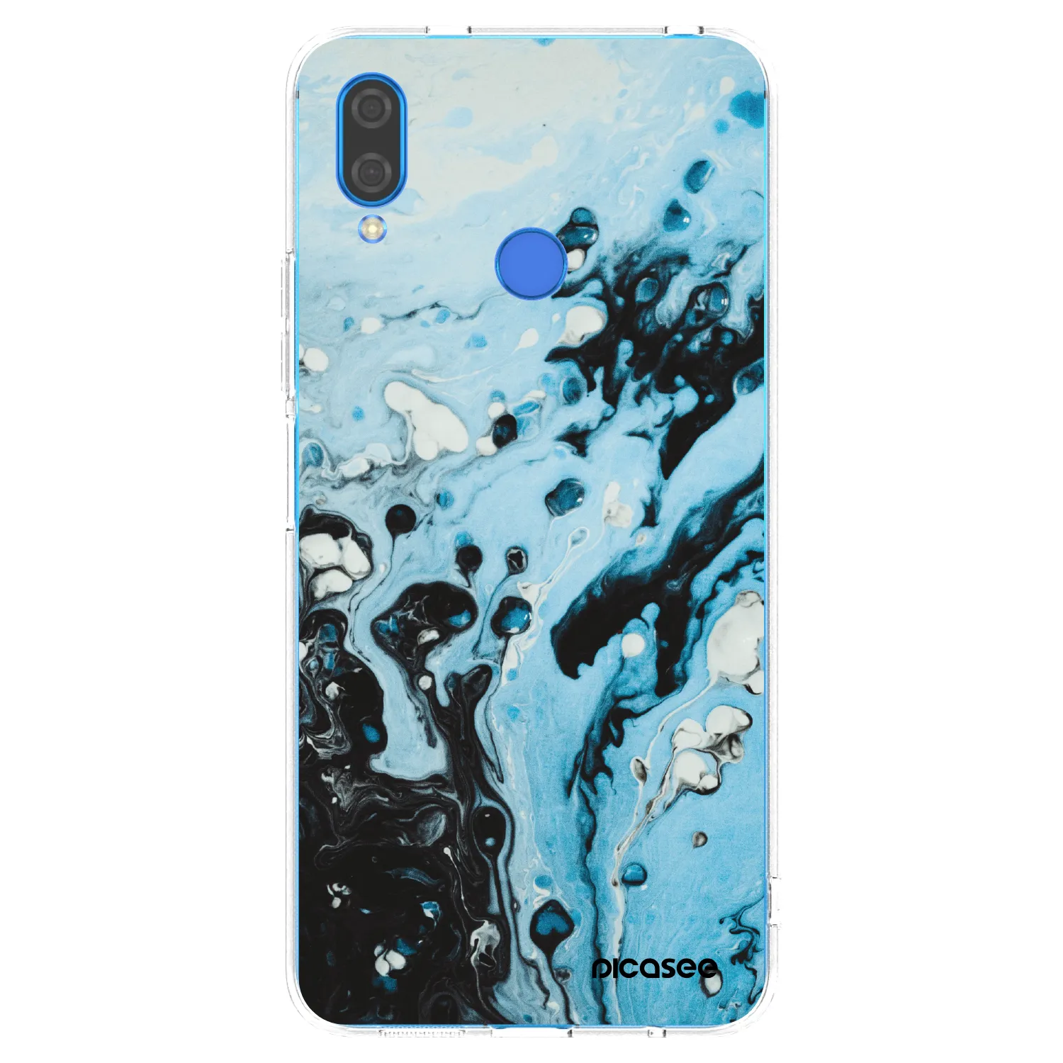 Picasee silikonski prozorni ovitek za Huawei Nova 3i - Organic blue
