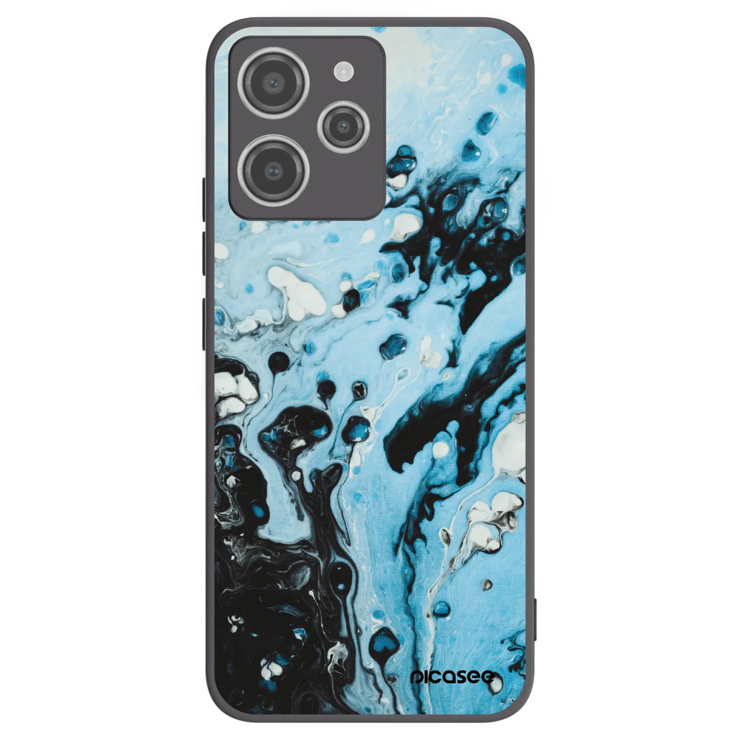 Picasee silikonski črni ovitek za Xiaomi Redmi 12 4G - Organic blue