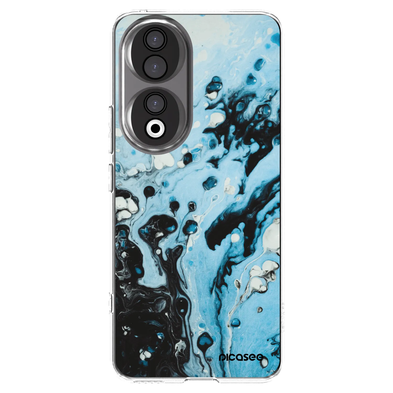 Picasee silikonski prozorni ovitek za Honor 90 5G - Organic blue
