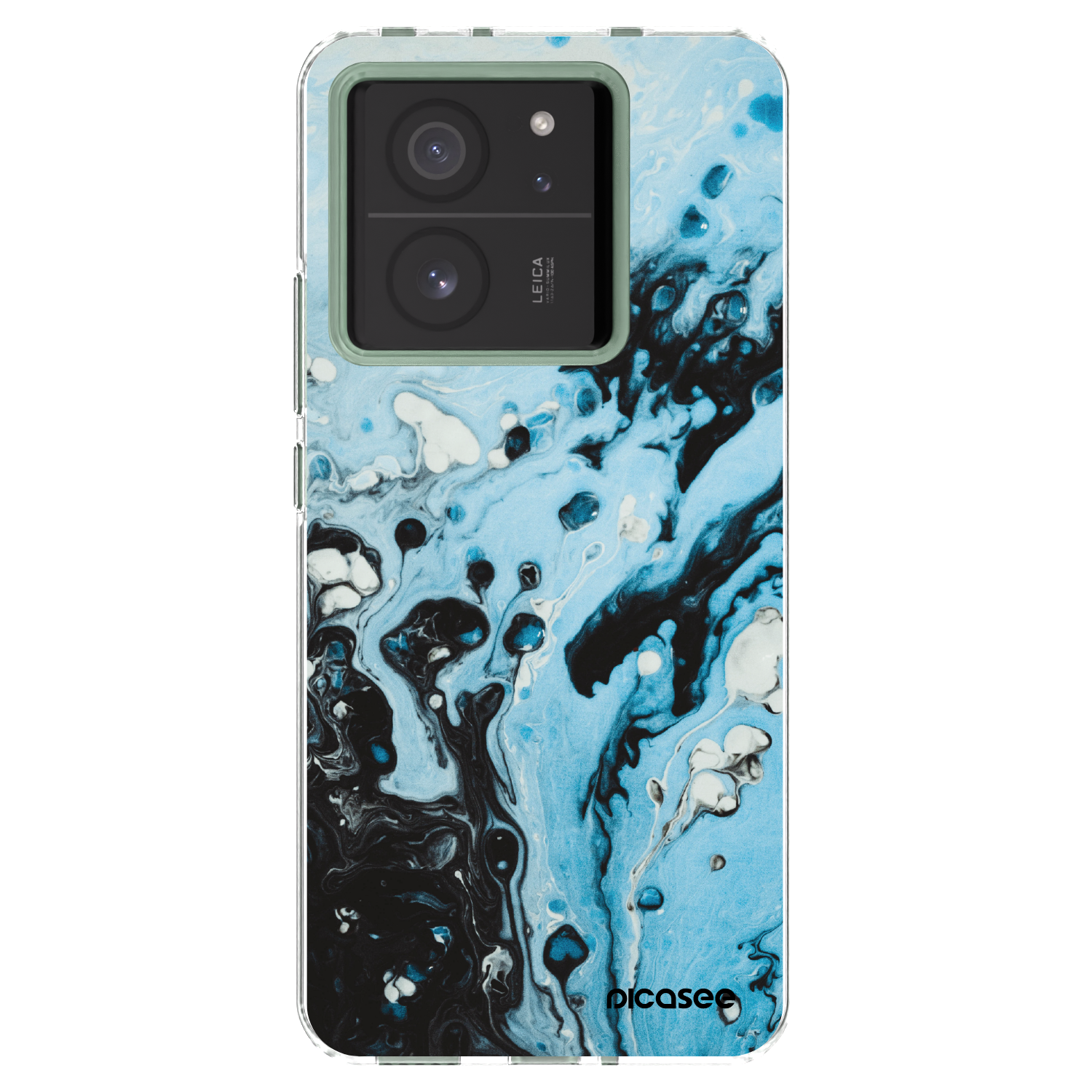 Picasee silikonski prozorni ovitek za Xiaomi 13T Pro - Organic blue