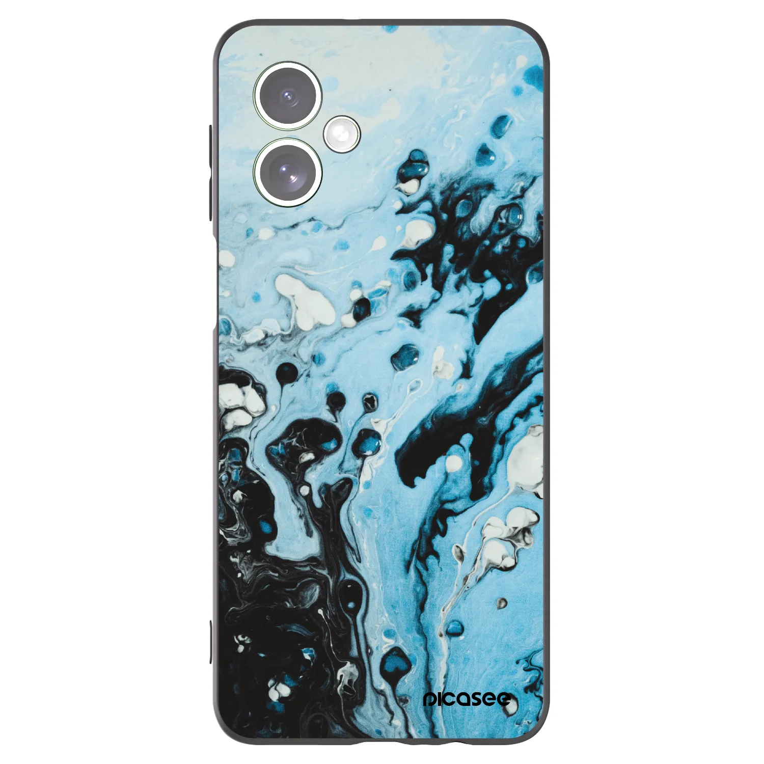 Picasee silikonski črni ovitek za Motorola Moto G54 5G - Organic blue