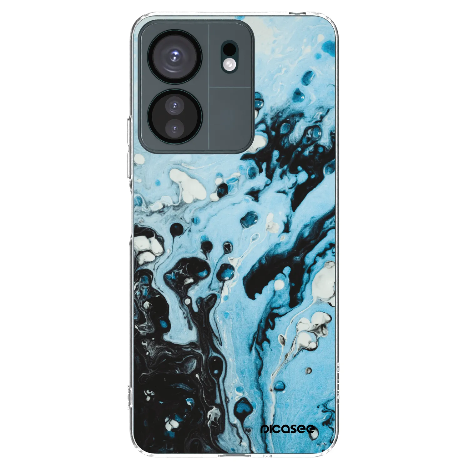 Picasee silikonski prozorni ovitek za Xiaomi Redmi 13C 4G - Organic blue