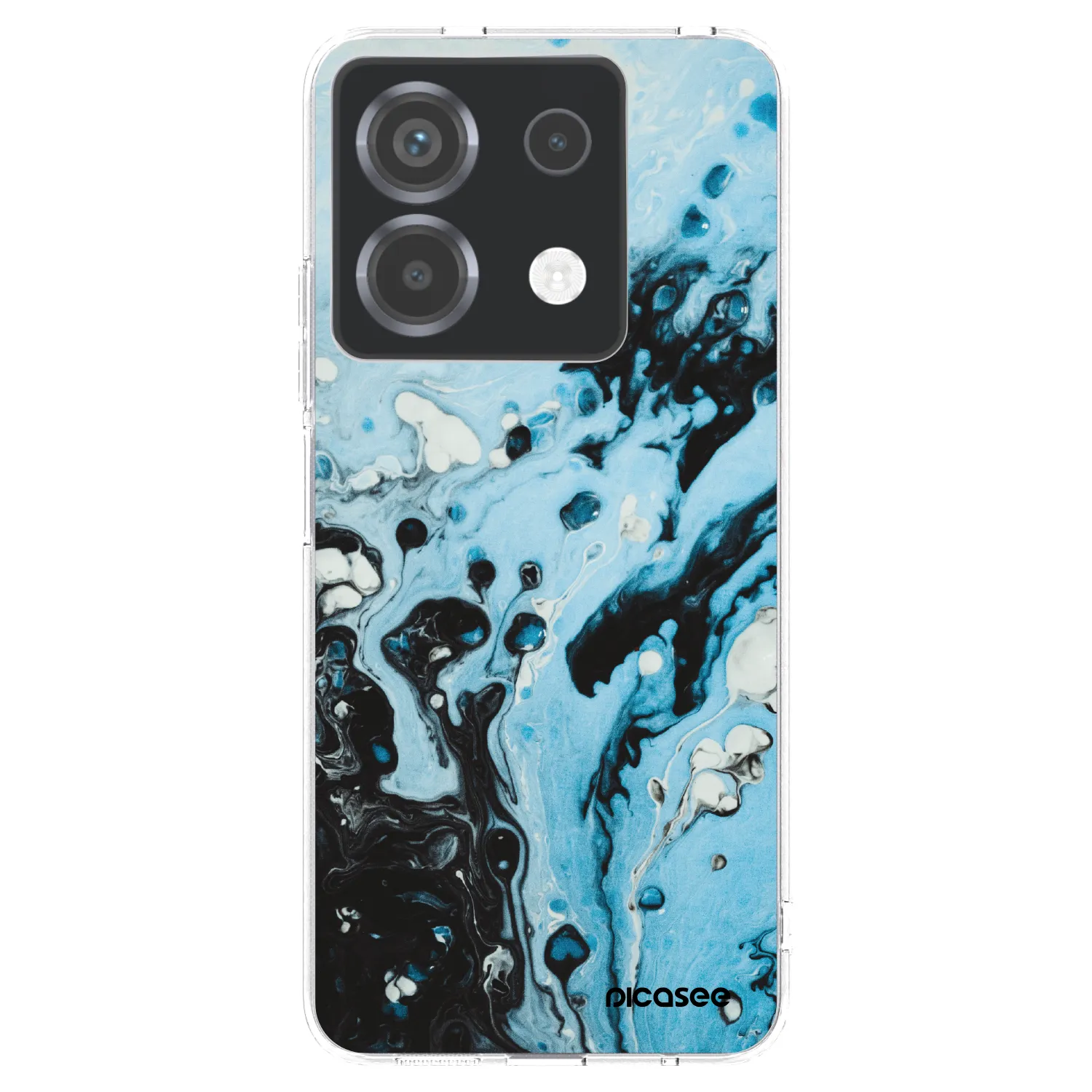 Picasee silikonski prozorni ovitek za Xiaomi Poco X6 - Organic blue