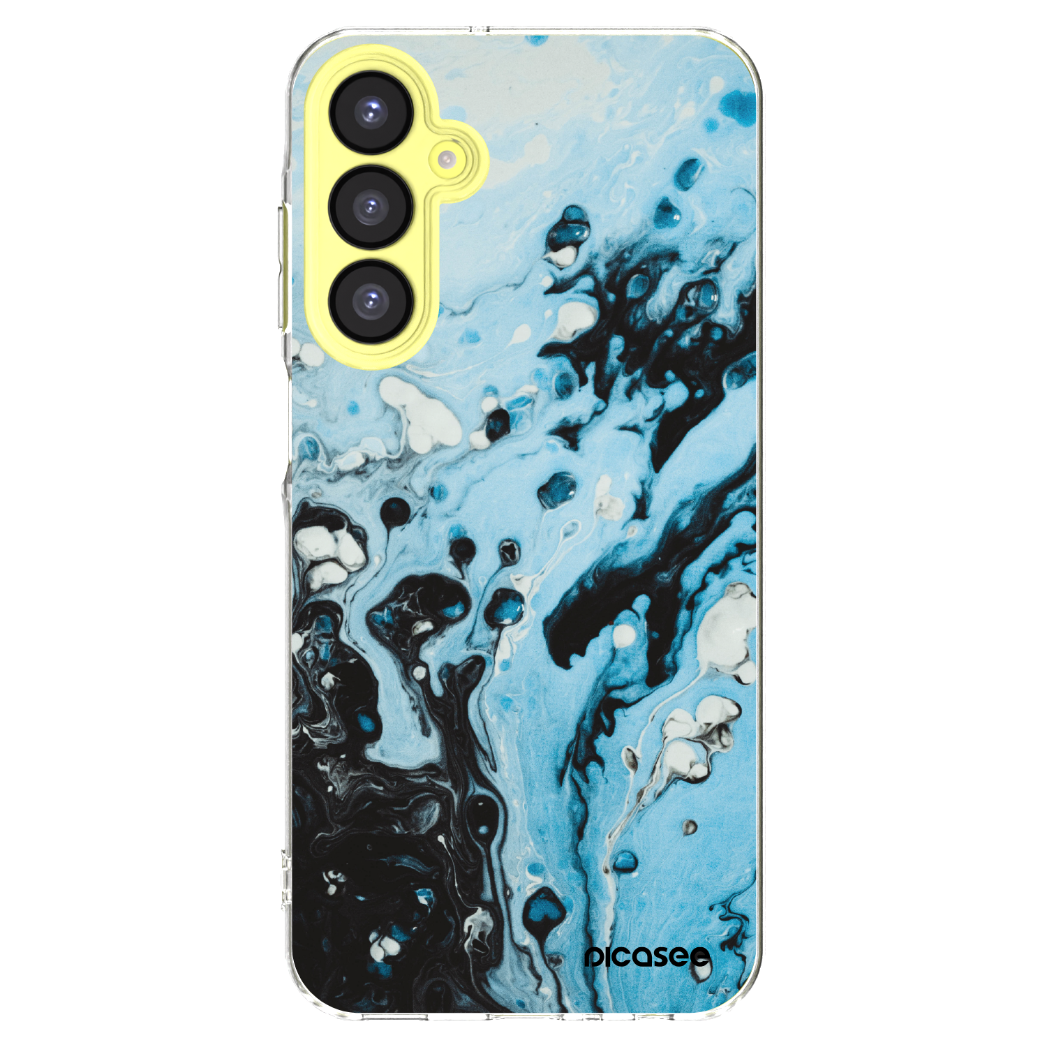 Picasee silikonski prozorni ovitek za Samsung Galaxy A25 A256B 5G - Organic blue
