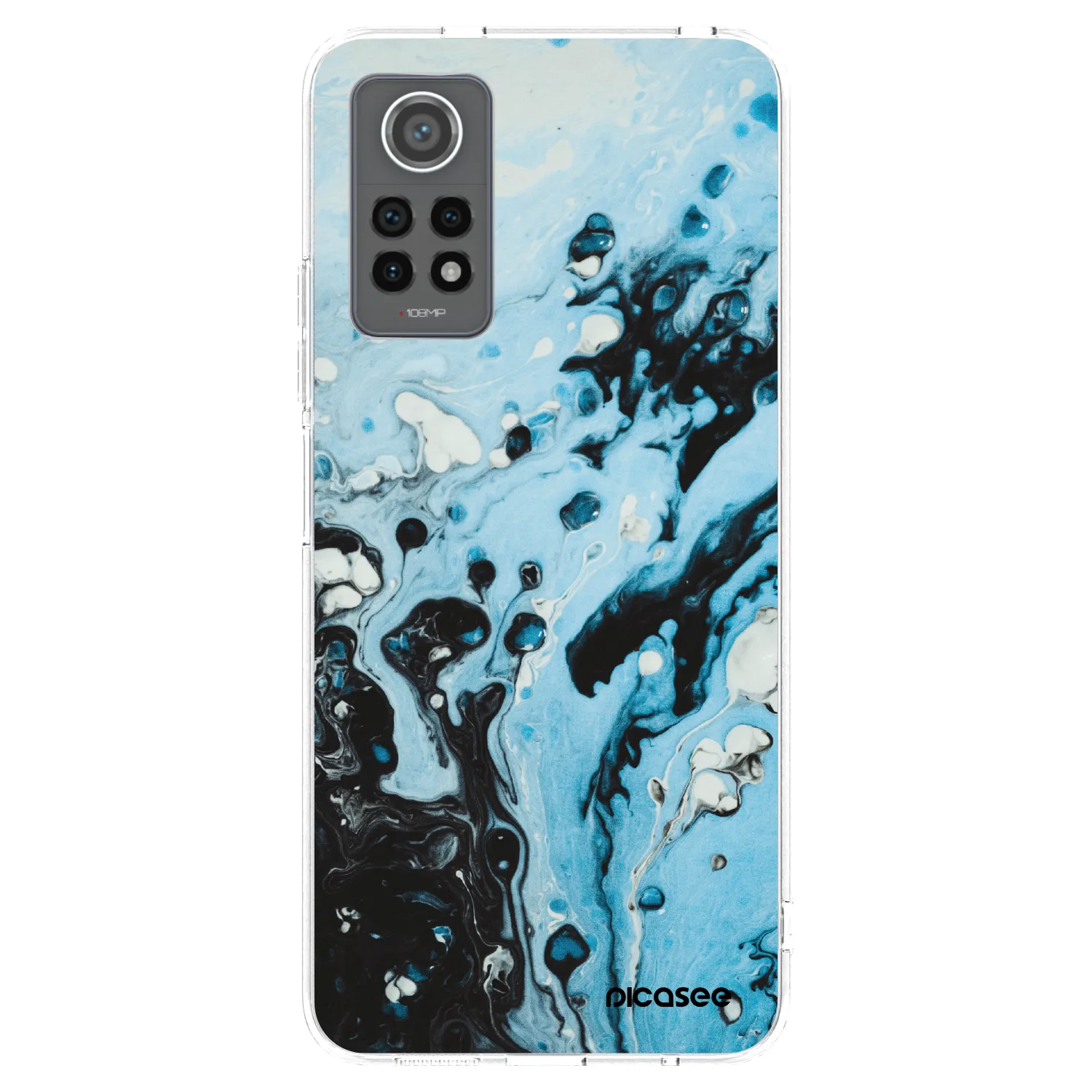 Picasee silikonski prozorni ovitek za Xiaomi Redmi Note 12 Pro 4G - Organic blue