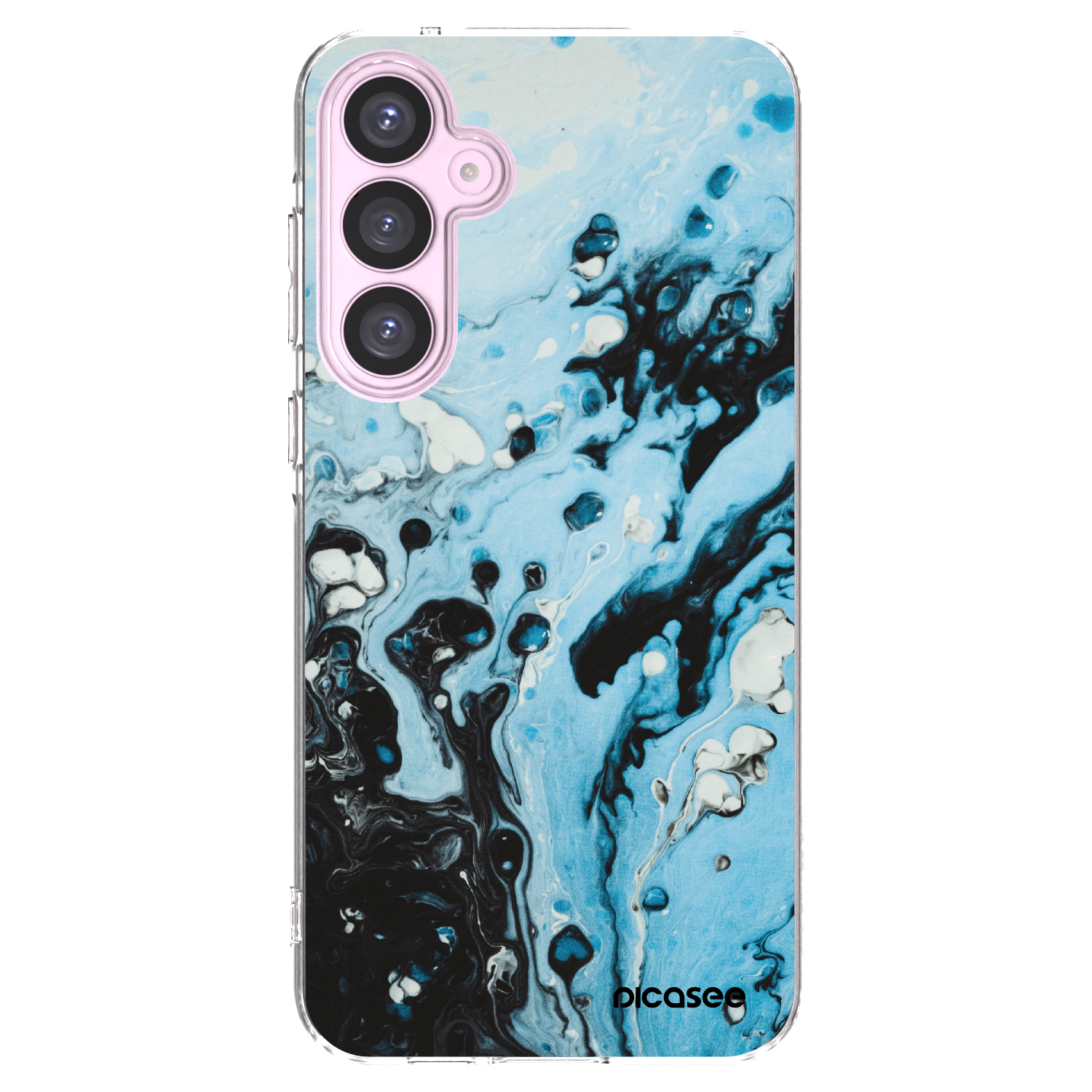 Picasee silikonski prozorni ovitek za Samsung Galaxy A55 5G A556B - Organic blue