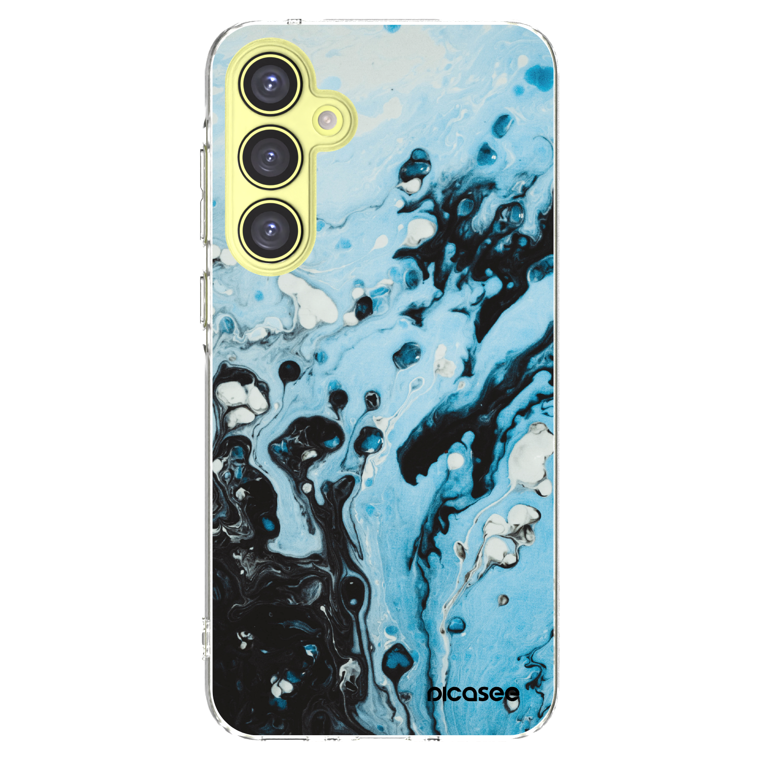 Picasee silikonski prozorni ovitek za Samsung Galaxy A35 5G A356B - Organic blue