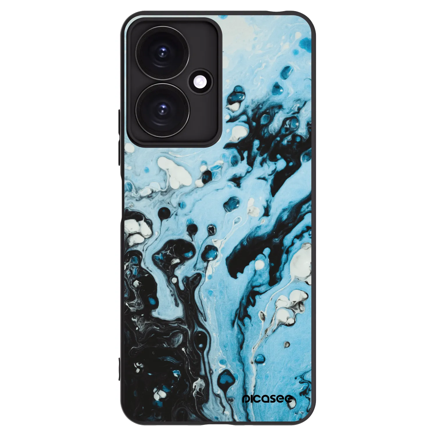 Picasee silikonski črni ovitek za Xiaomi Redmi 13C 5G - Organic blue