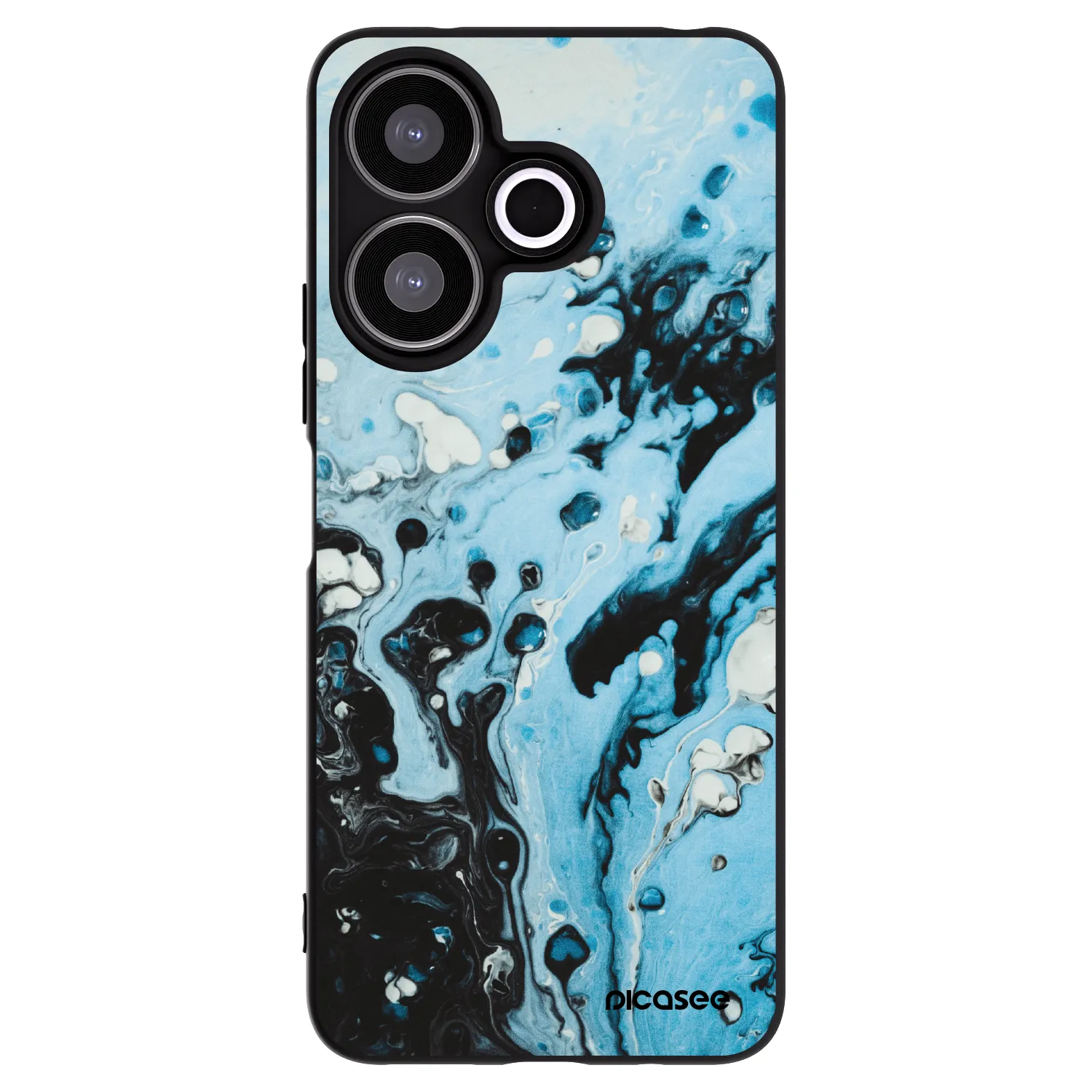 Picasee silikonski črni ovitek za Xiaomi Redmi 13 4G - Organic blue