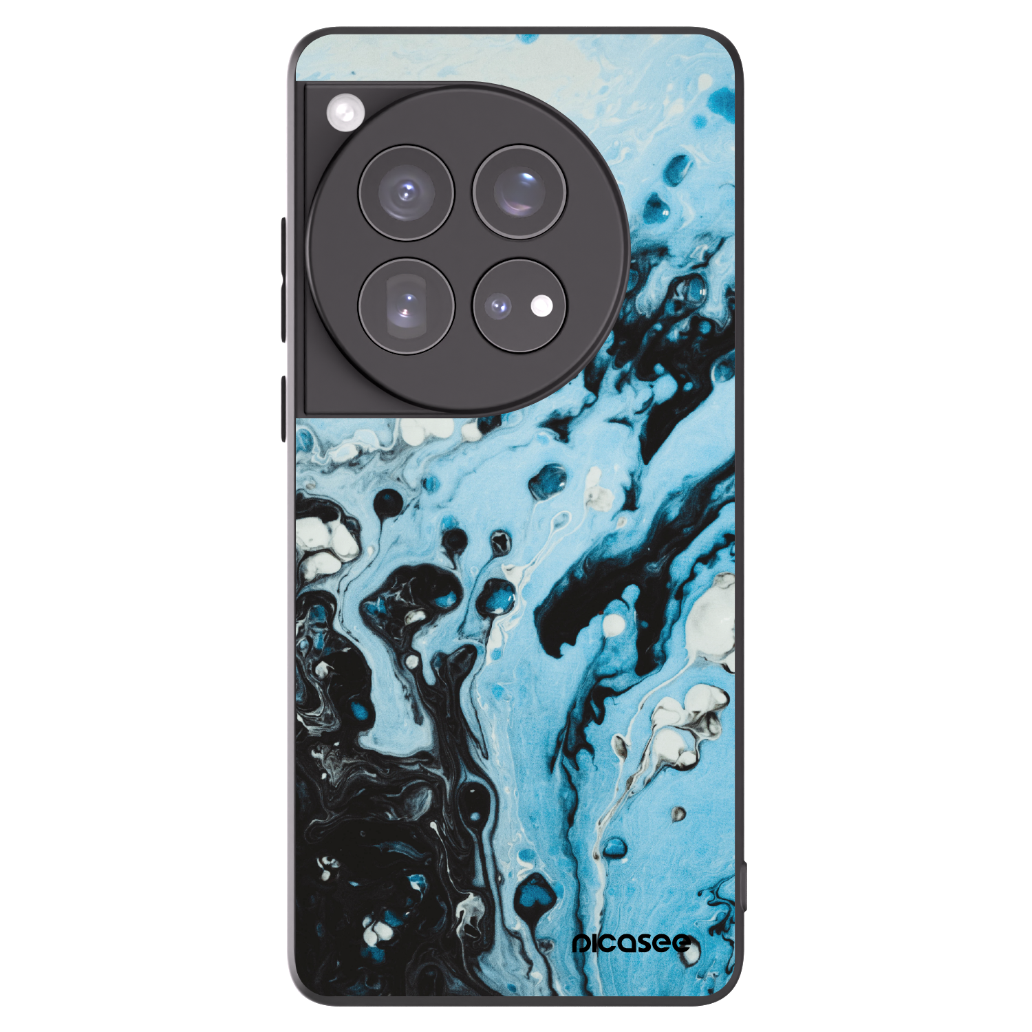 Picasee silikonski črni ovitek za OnePlus 12 5G - Organic blue