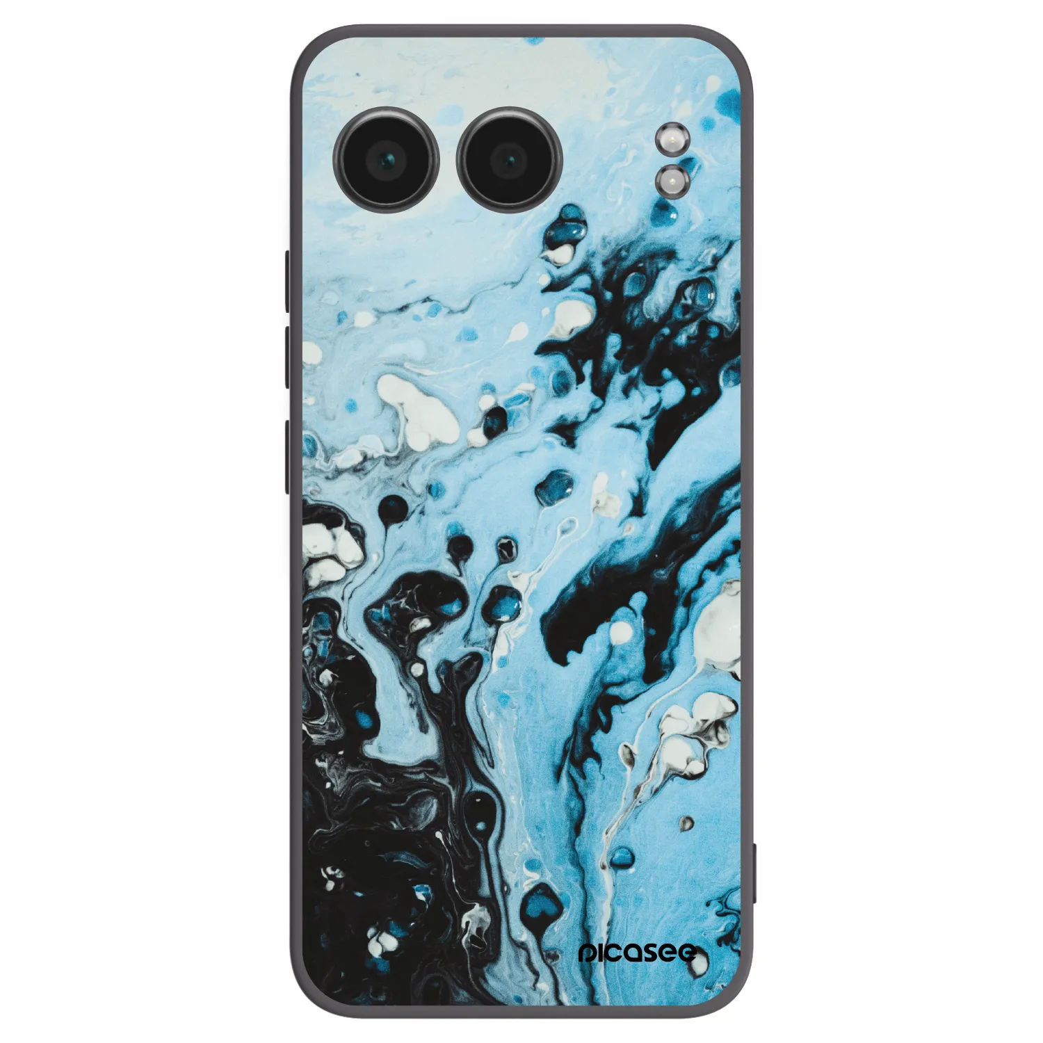 Picasee silikonski črni ovitek za OnePlus Nord 4 - Organic blue