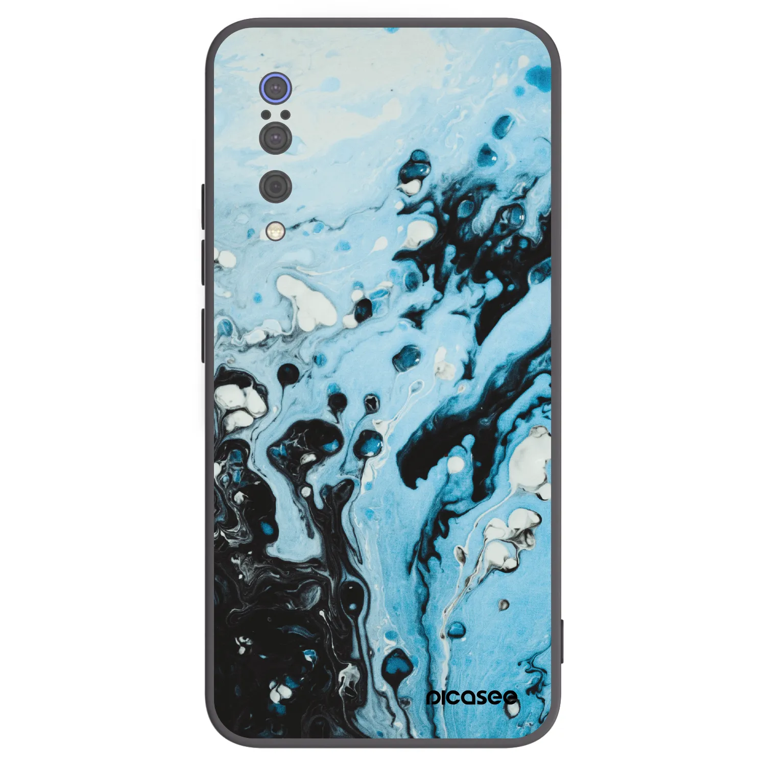 Picasee silikonski črni ovitek za Xiaomi Mi 9 - Organic blue