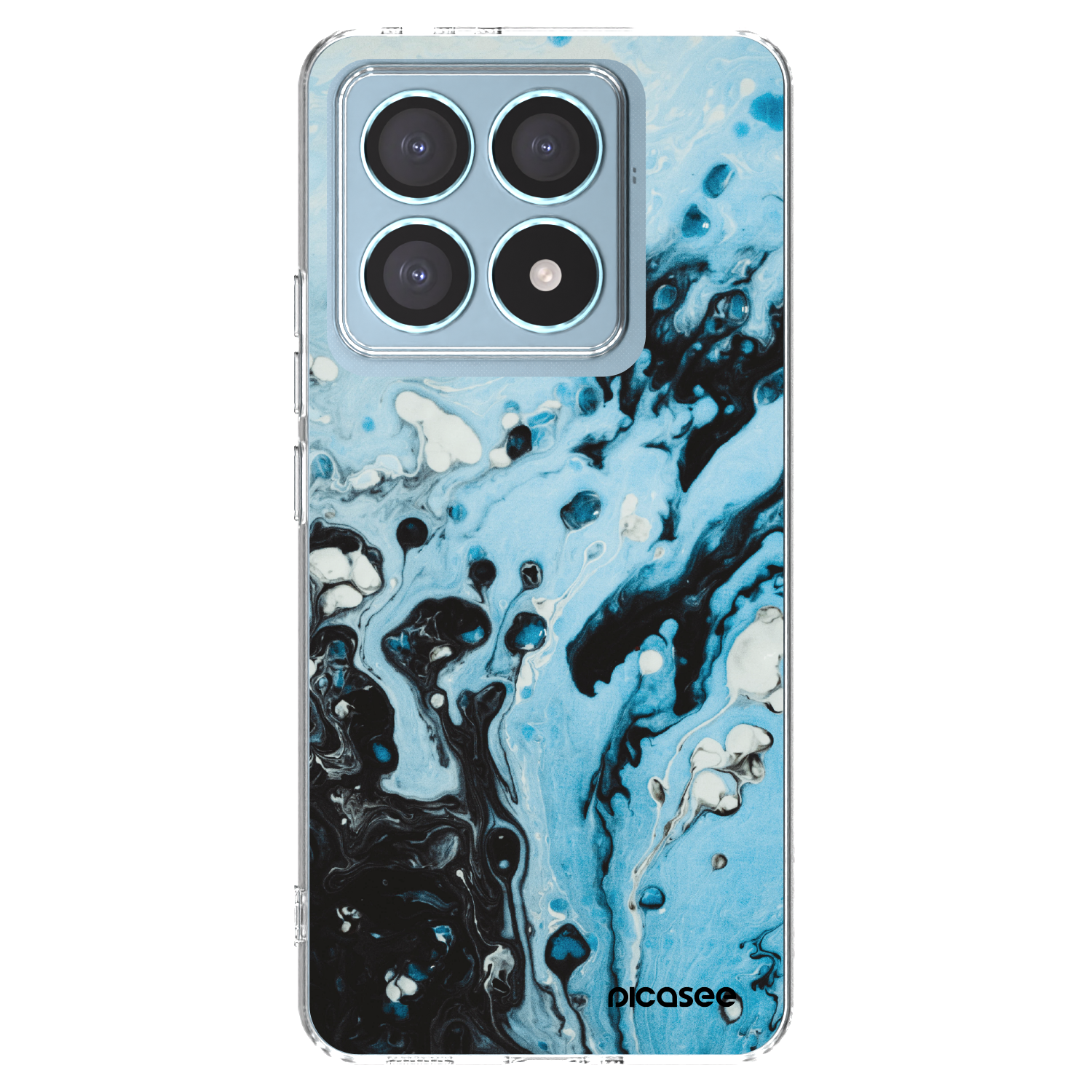 Picasee silikonski prozorni ovitek za Xiaomi 14T Pro - Organic blue