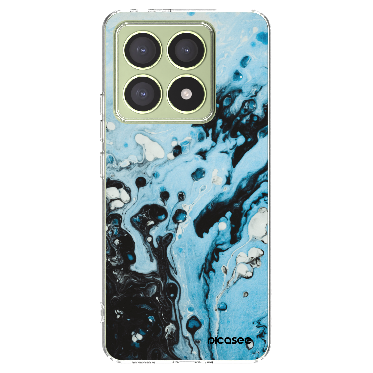 Picasee silikonski prozorni ovitek za Xiaomi 14T - Organic blue
